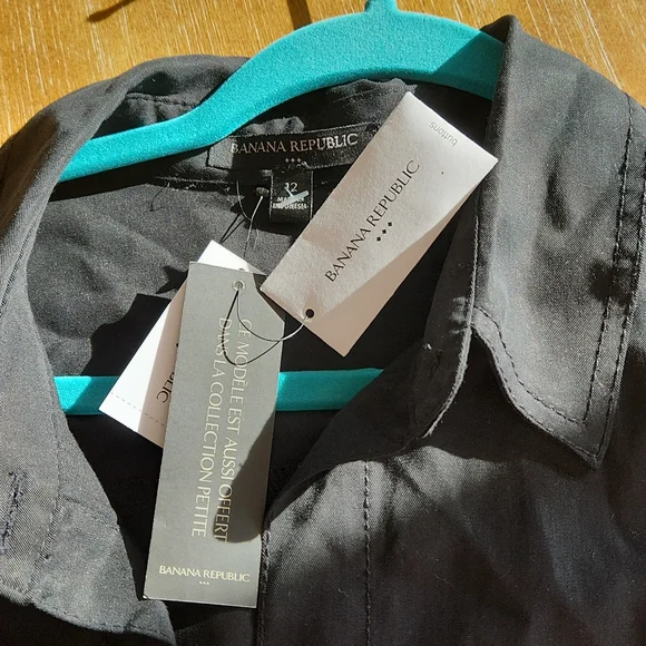 NWT BANANA REPUBLIC BLACK BUTTON DOWN JUMPSUIT - Picture 11 of 15